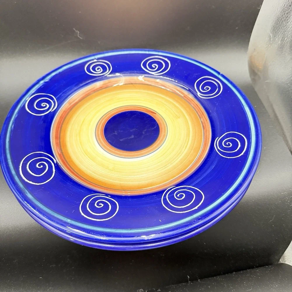 PIER 1 One Italian Swirl Dinner Plates 11 5/8